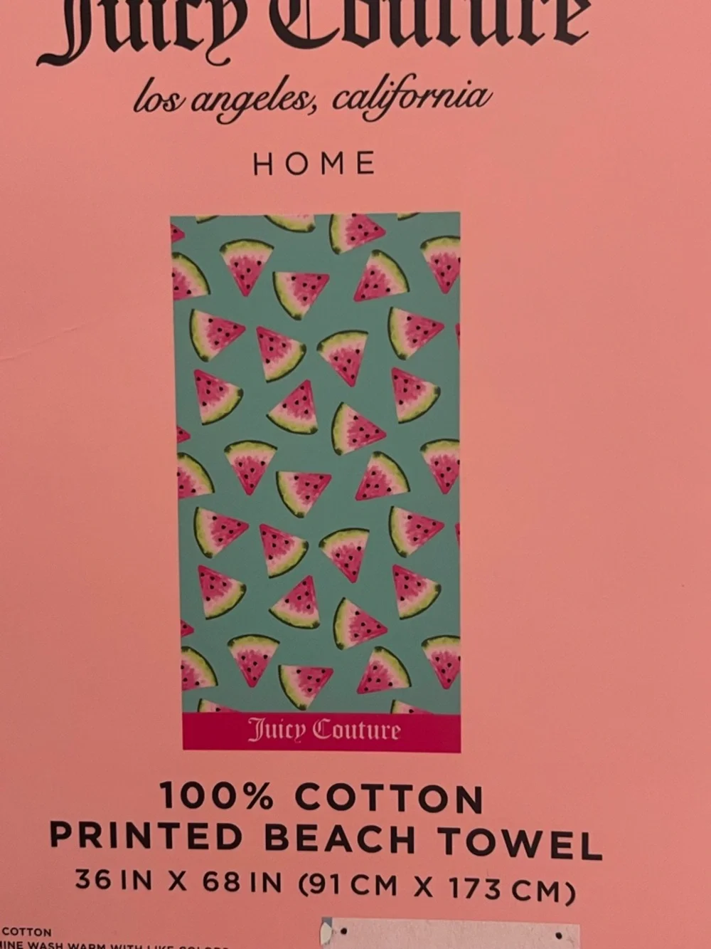 Juicy Couture Summer Watermelon Beach Towel